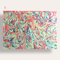Load image into Gallery viewer, Hand Marbled Paper: Small / A3