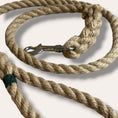 Load image into Gallery viewer, Handmade flax rope dog leash (made to order)