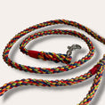Load image into Gallery viewer, Handmade rope slim dog leash in rainbow - style 2 (made to order)