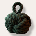 Load image into Gallery viewer, Handmade Dead Stock Yarn Rope Doorstop Small