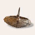 Load image into Gallery viewer, 16" Scottish Oak basket with hazel ribs and 2 willow hoops