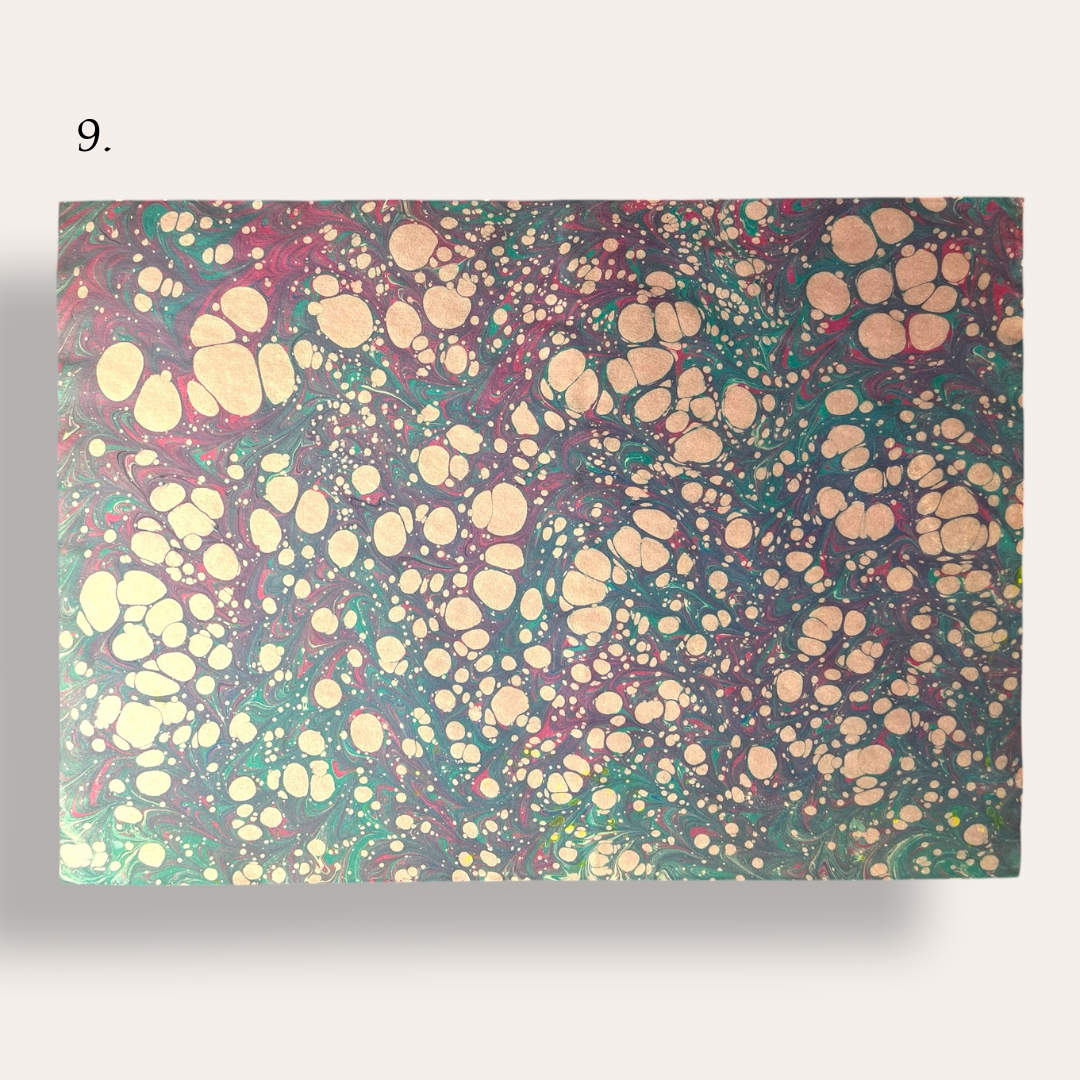 Hand Marbled Paper: Small / A3