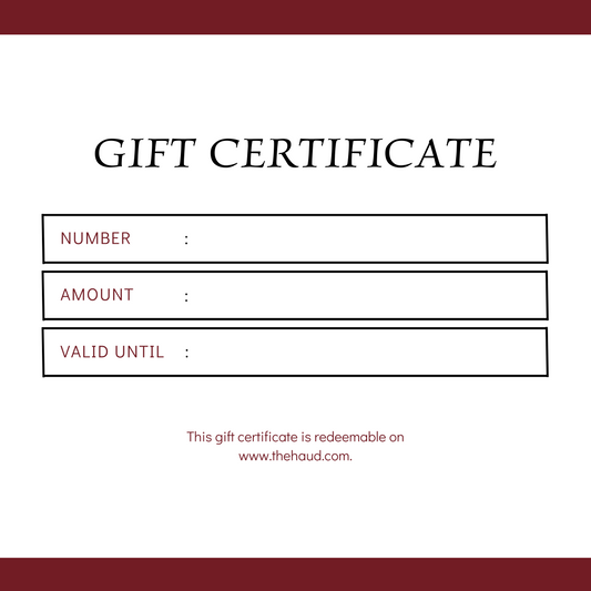 The Haud gift card