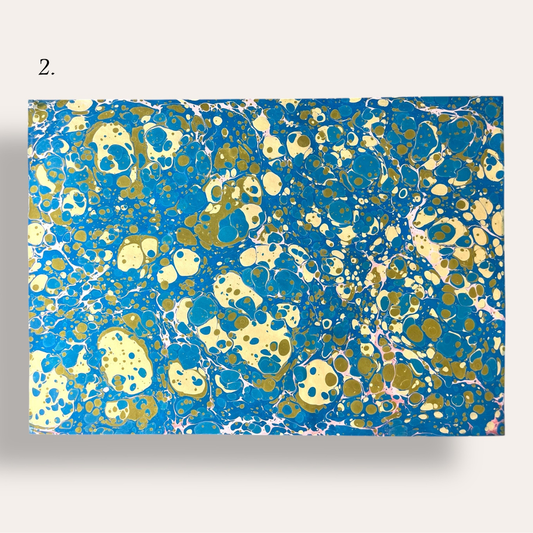 Hand Marbled Paper: Small / A3