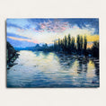 Load image into Gallery viewer, Kingston Bridge looking toward Hampton Court: Oil Painting

