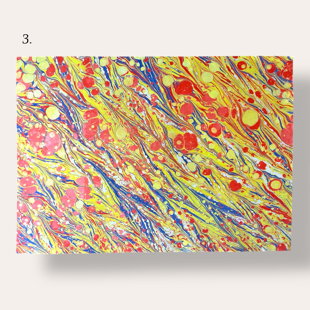 Hand Marbled Paper: Small / A3