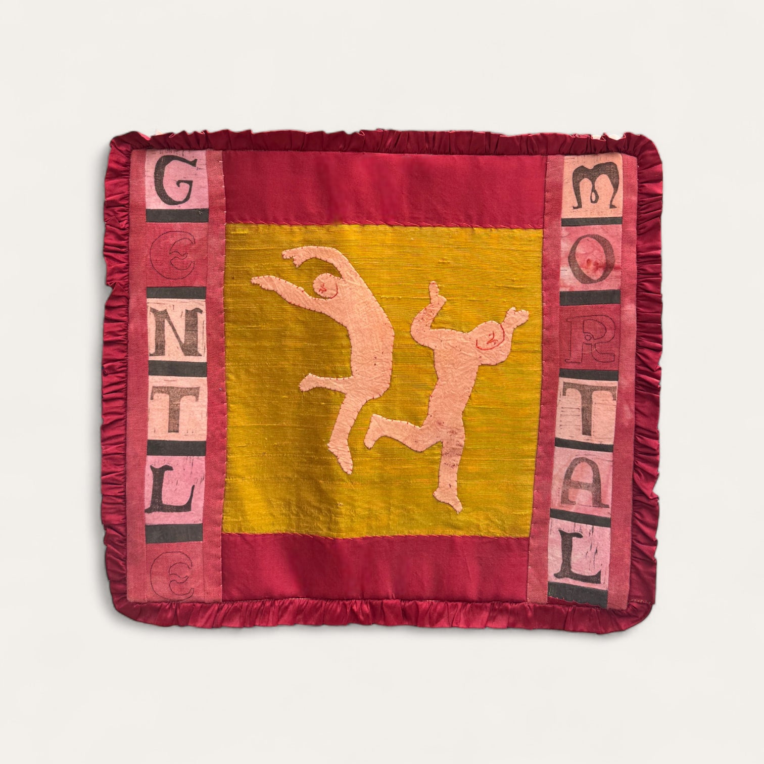 Gentle Mortal: Embroidered Hanging