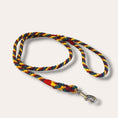 Load image into Gallery viewer, Handmade rope slim dog leash in rainbow - style 1 (made to order)
