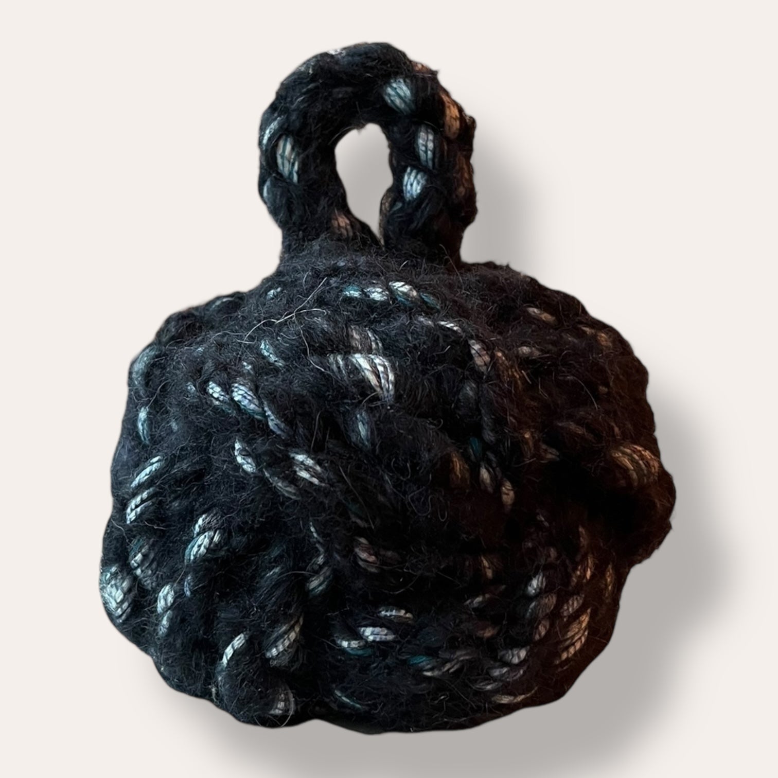 Handmade Dead Stock Yarn Rope Doorstop Small