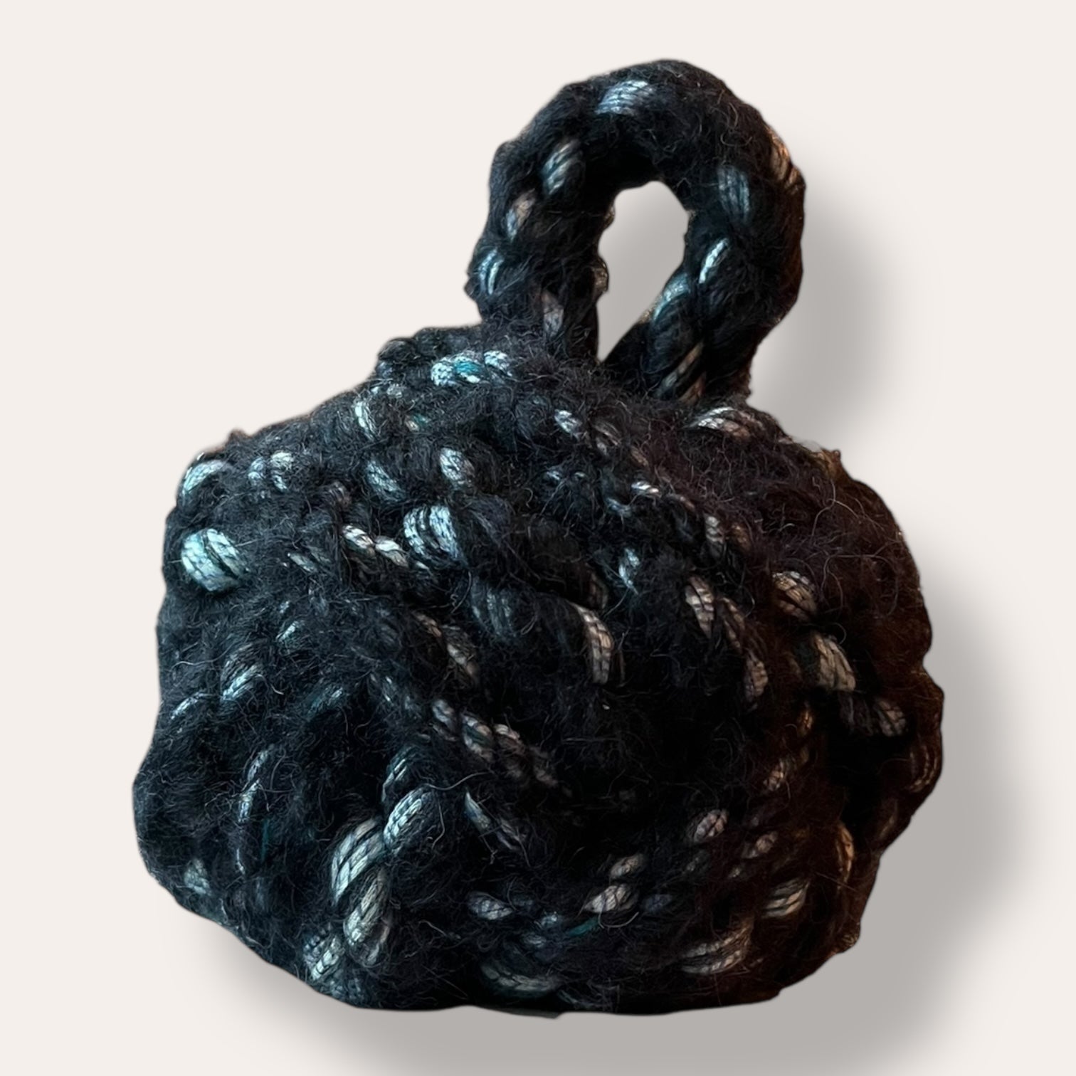 Handmade Dead Stock Yarn Rope Doorstop Small
