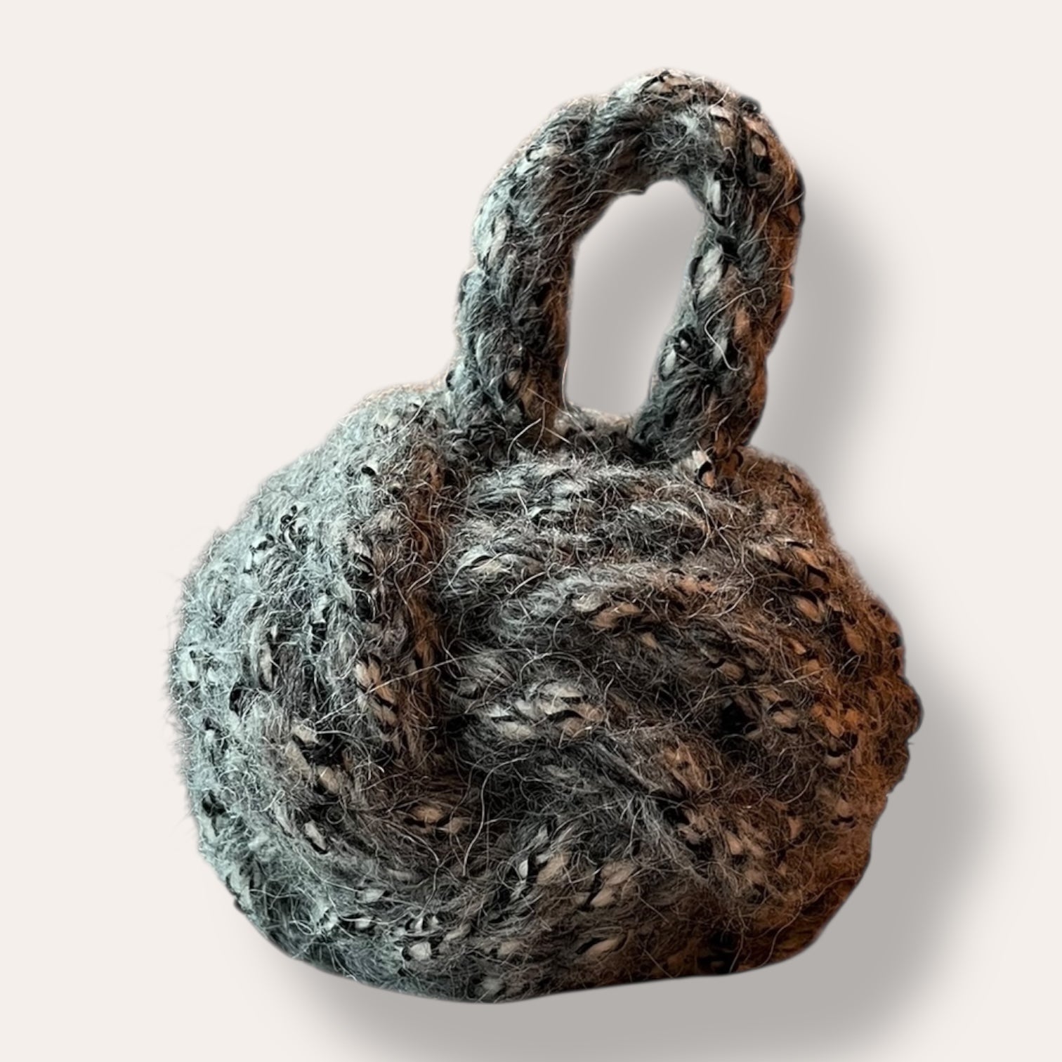 Handmade Dead Stock Yarn Rope Doorstop Small