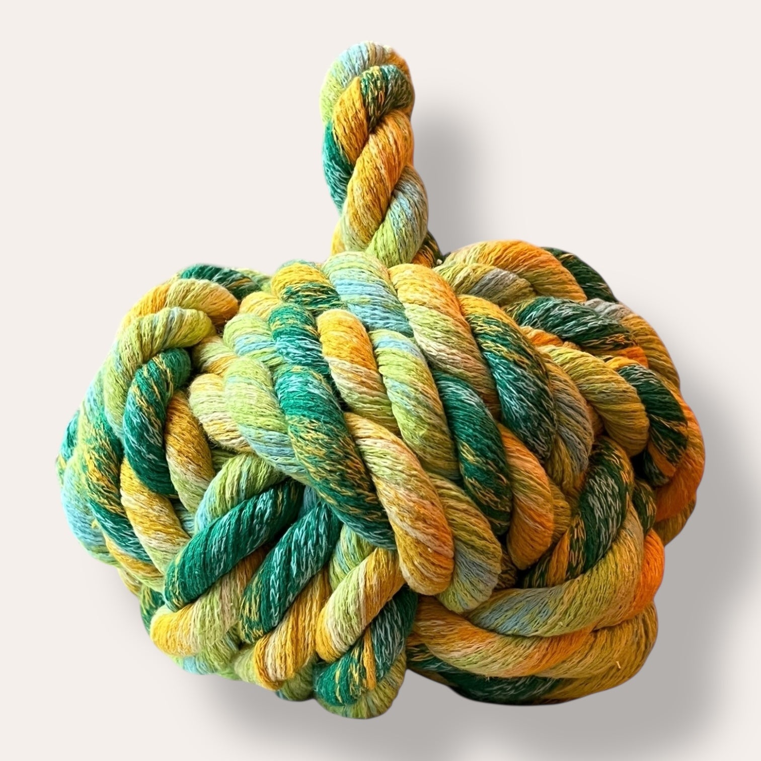Handmade Dead Stock Yarn Rope Doorstop Medium