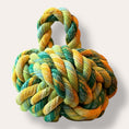 Load image into Gallery viewer, Handmade Dead Stock Yarn Rope Doorstop Medium
