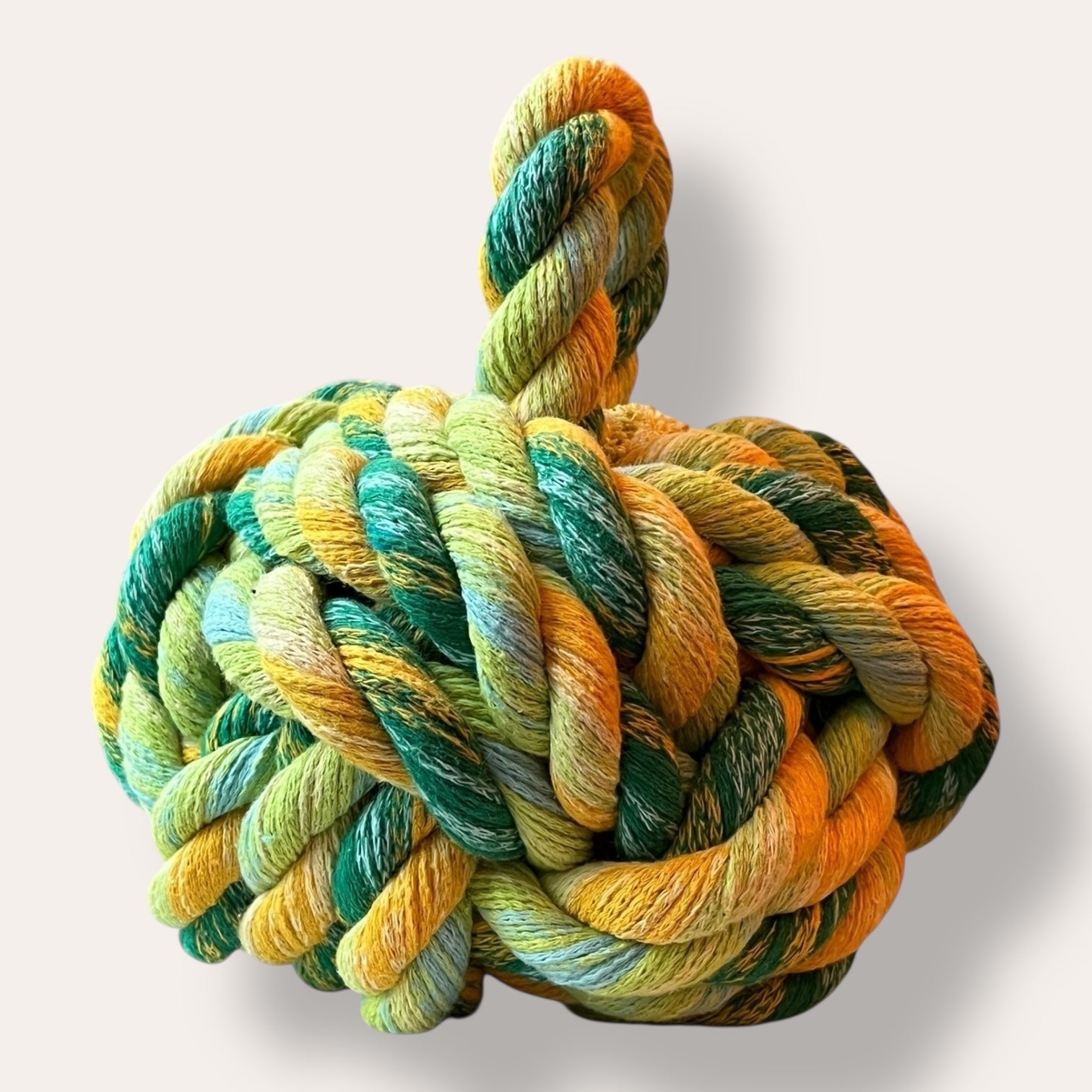 Handmade Dead Stock Yarn Rope Doorstop Medium
