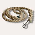 Load image into Gallery viewer, Handmade flax rope dog leash (made to order)
