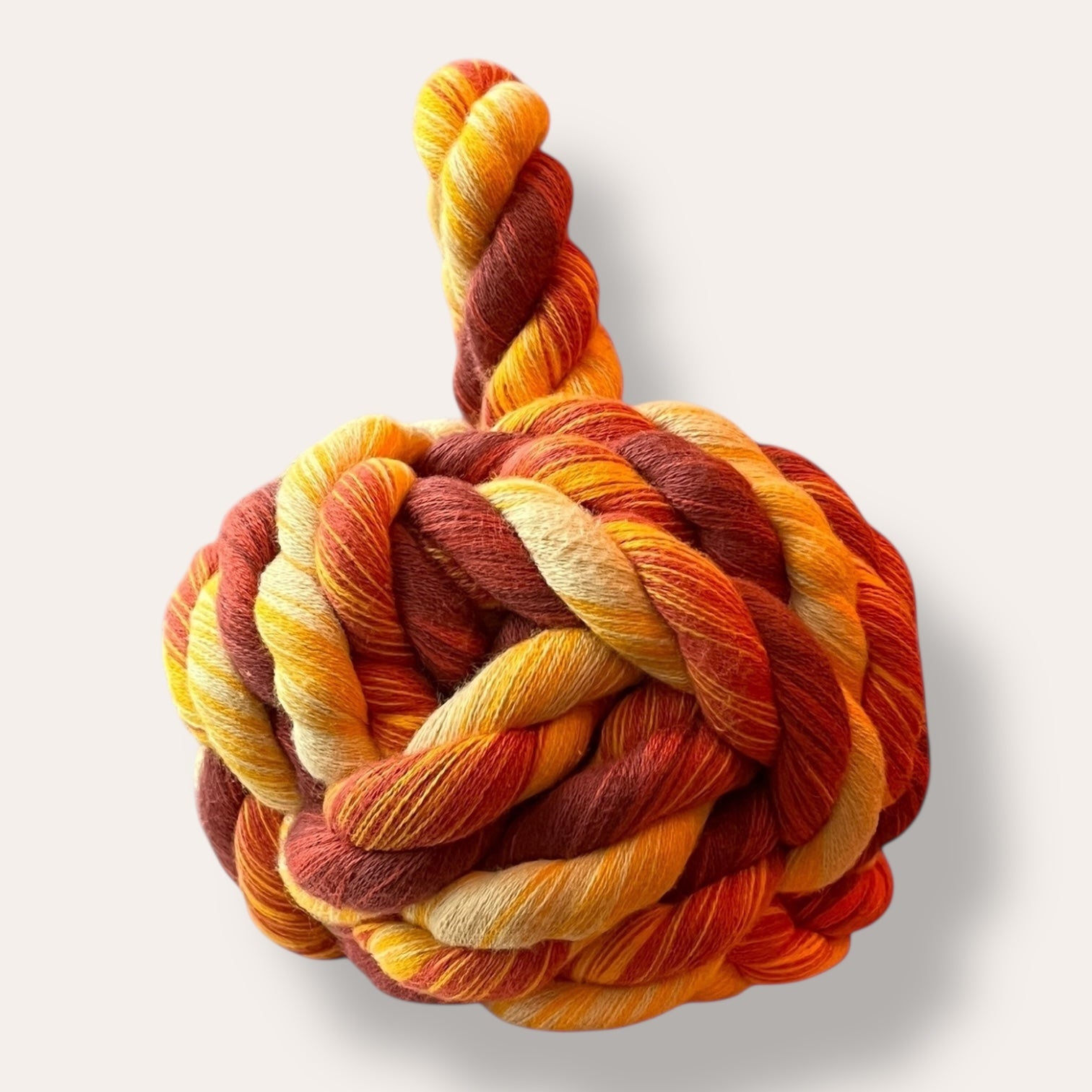 Handmade Dead Stock Yarn Rope Doorstop Medium