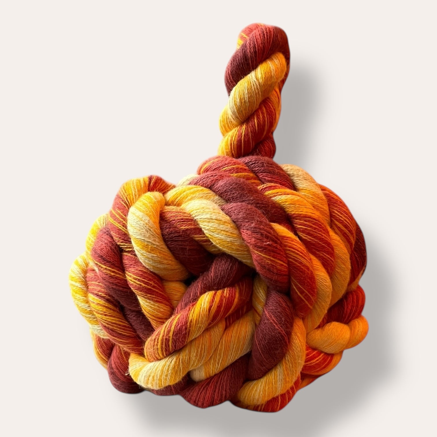 Handmade Dead Stock Yarn Rope Doorstop Medium