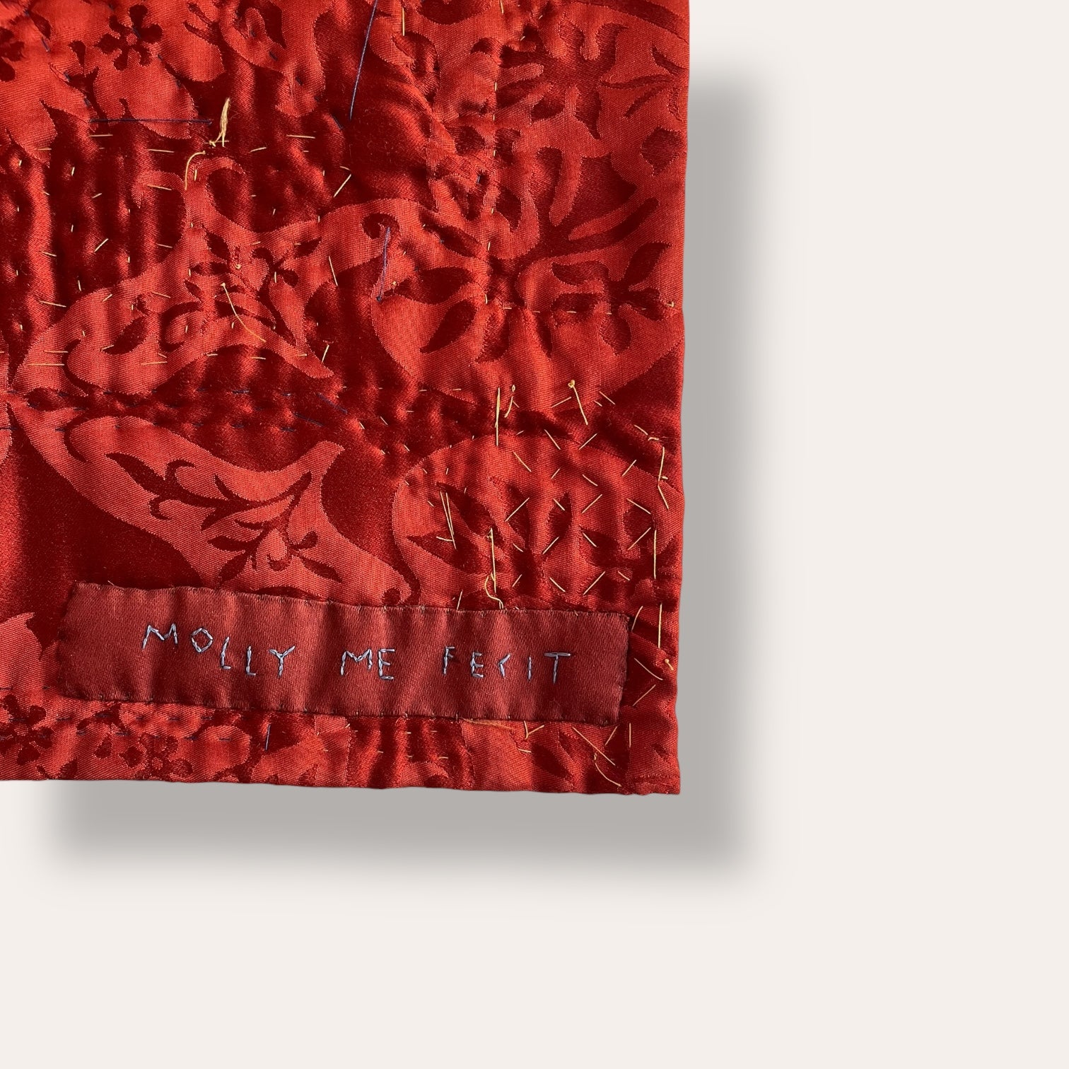 Sacred Are The Woolgathers, The Altar Boy: Embroidered Hanging