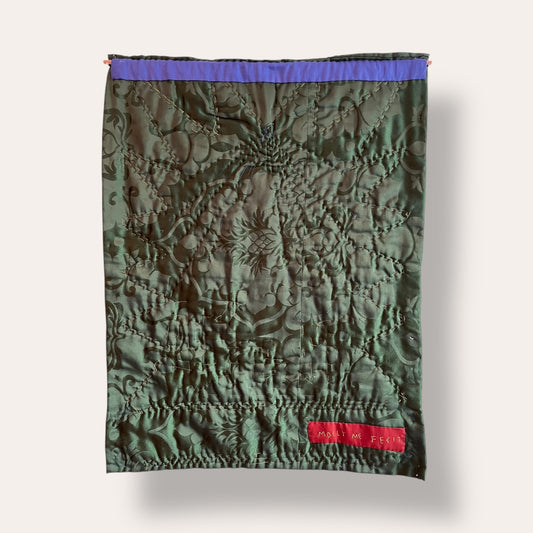 Sacred Are The Woolgathers, The Policeman: Embroidered Hanging