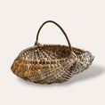 Load image into Gallery viewer, 16" Scottish Oak basket with hazel ribs and 2 willow hoops
