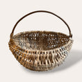Load image into Gallery viewer, 16" Scottish Oak basket with hazel ribs and 2 willow hoops
