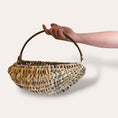 Load image into Gallery viewer, 16" Scottish Oak basket with hazel ribs and 2 willow hoops
