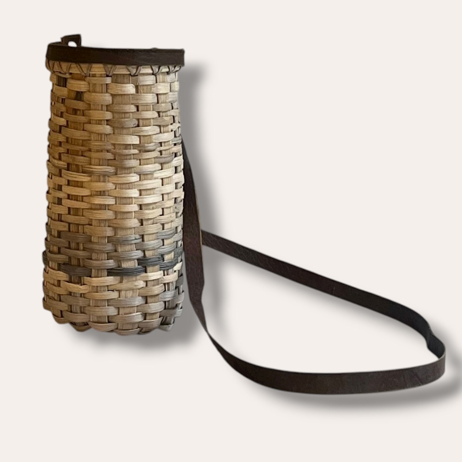 Scottish Oak Bottle Basket Bag