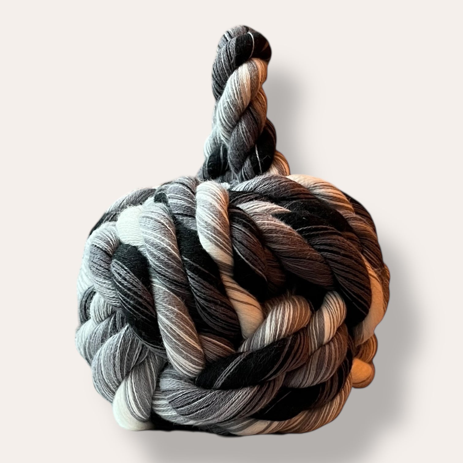 Handmade Dead Stock Yarn Rope Doorstop Medium