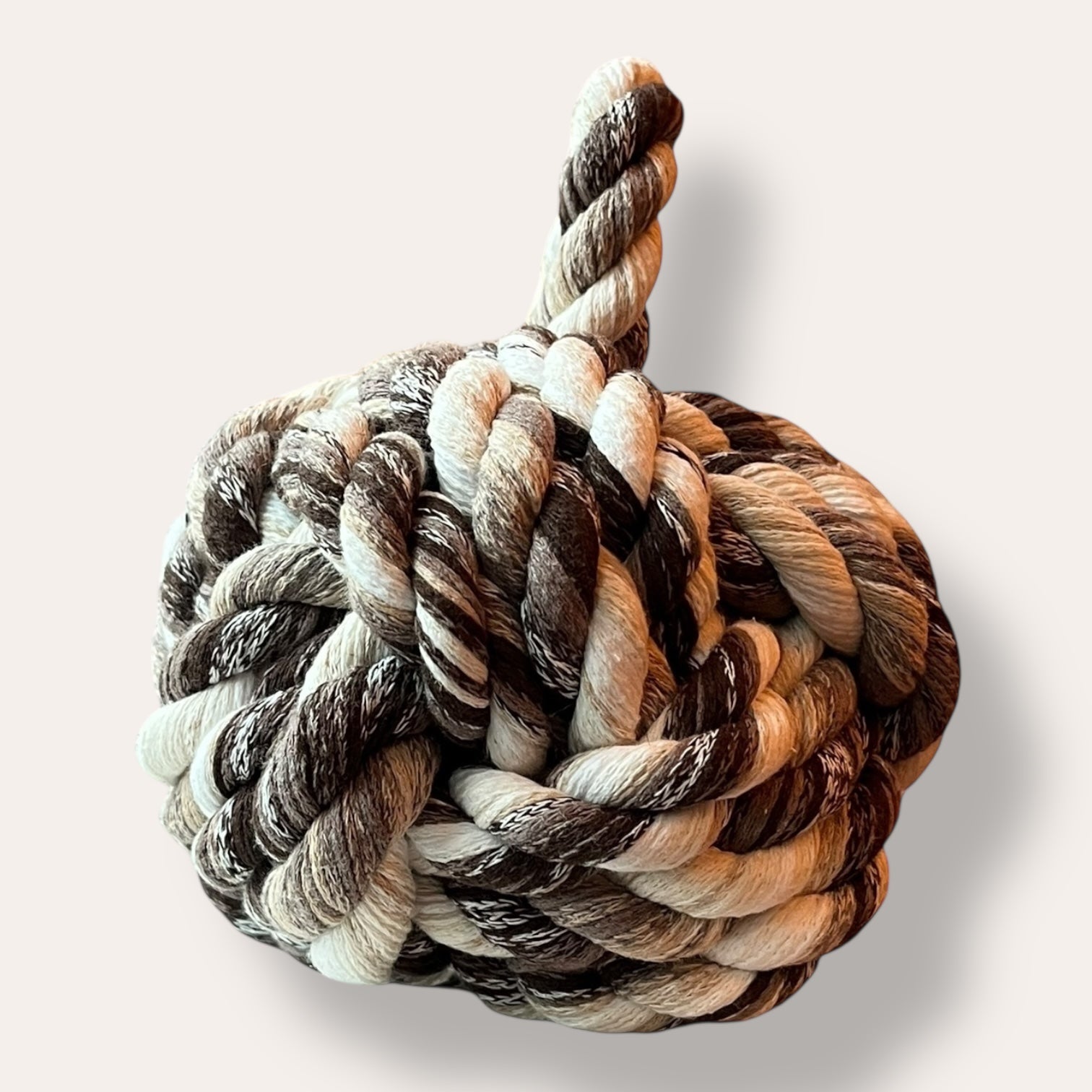 Handmade Dead Stock Yarn Rope Doorstop Medium