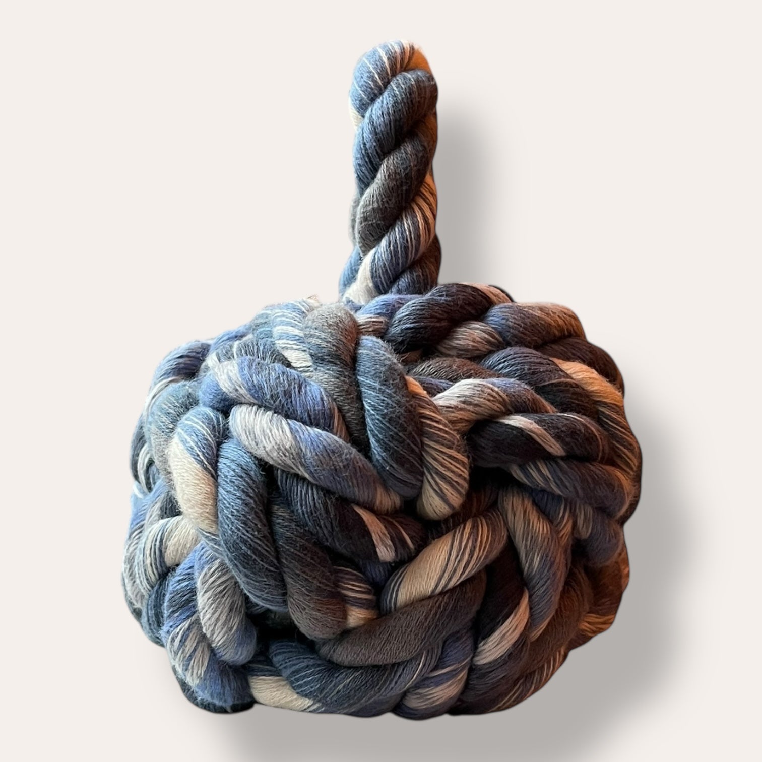Handmade Dead Stock Yarn Rope Doorstop Medium