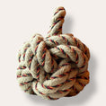 Load image into Gallery viewer, Handmade Flax Yarn Rope Doorstop Medium
